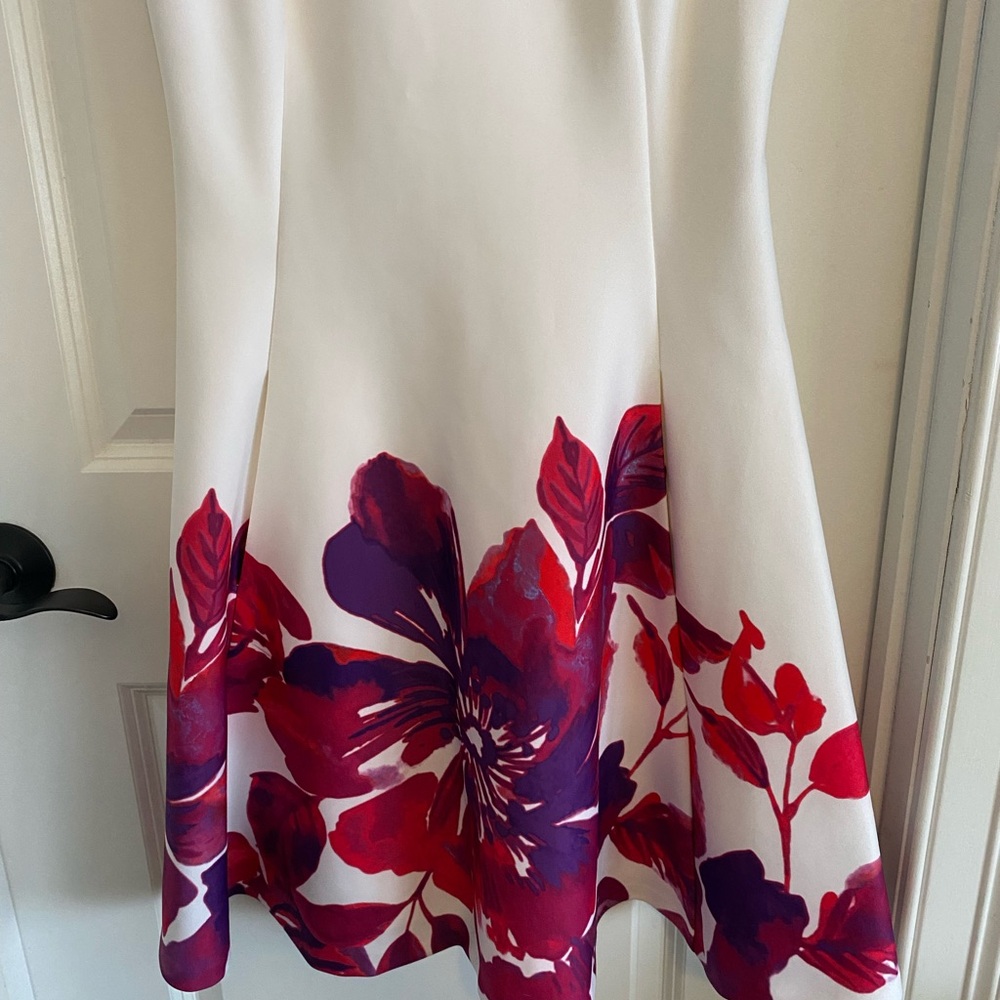 DKNY Floral Lined Sleeveless Dress - Picture 4 of 15